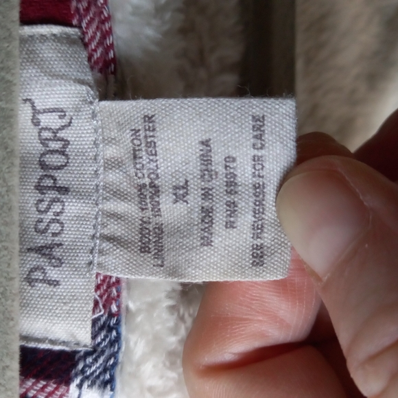 Passport flannel button down plaid shirt - Picture 4 of 4